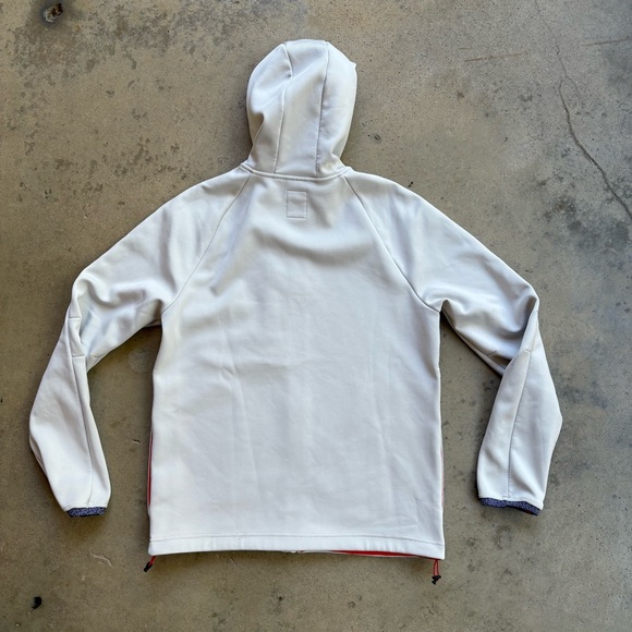 Topo Designs Full Zip Hooded Sweatshirt White Medium - Picture 2 of 6